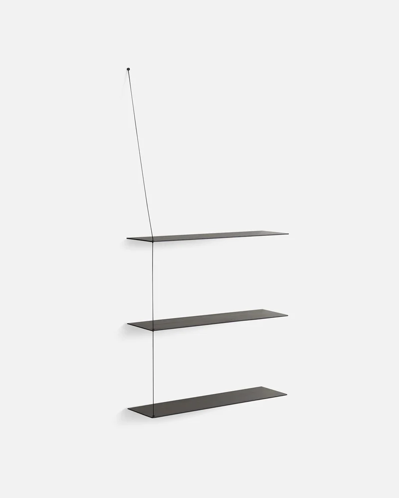140024_Stedge_add-on_80_cm_black_800x Estanterias de diseño de Woud