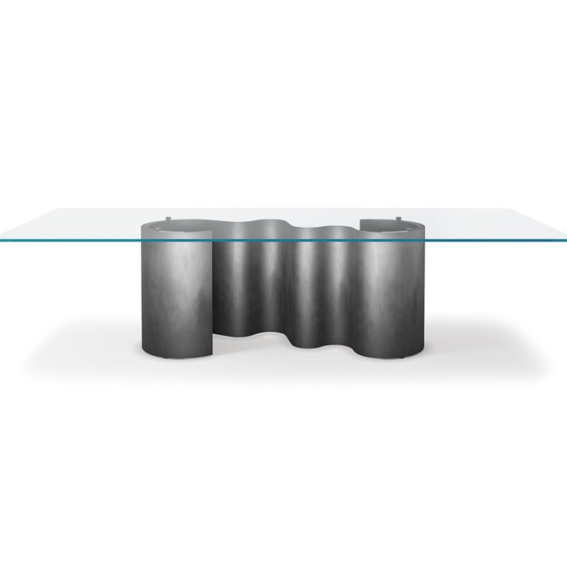 mesa de cristal diseño moderno