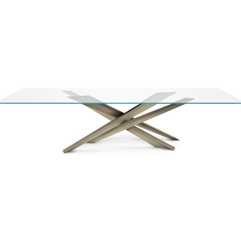 mesa moderna de cristal